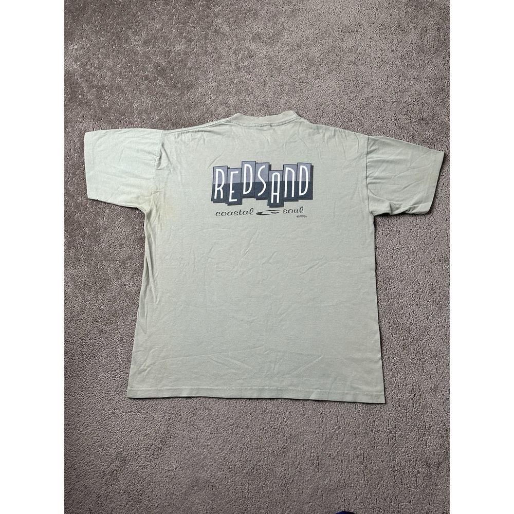 Vintage Mens T-shirt 1994 Redsand Coastal Soul Made USA Surf Skateboard, Size L‎